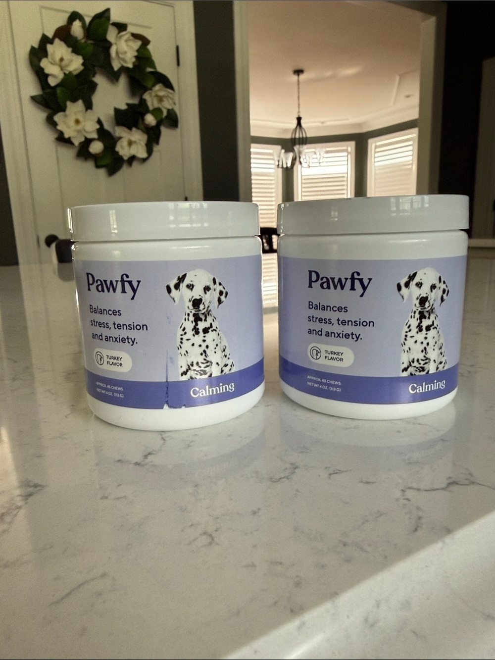 Pasty Calming Supplement for Dogs - Lavender/White